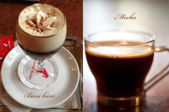 Bécsi kávé és Mocha elkészítése