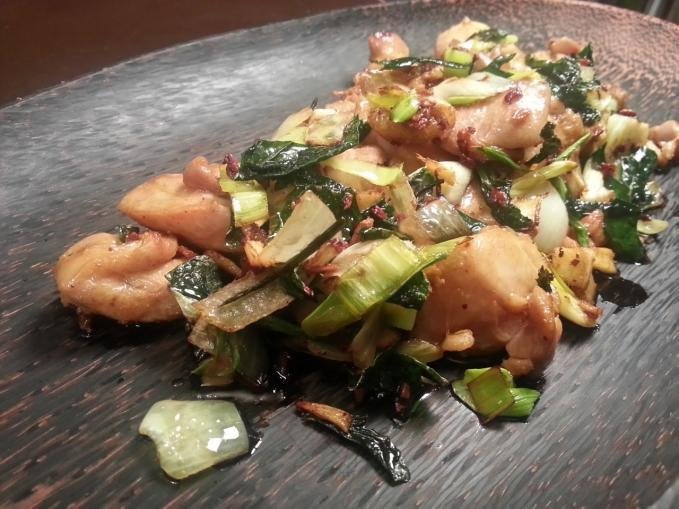 Pirított csirke reteklevéllel