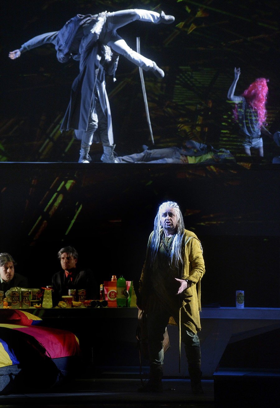 Walkür 2 Tomasz Konieczny Wotan szerepében Richard Wagner A walkür című zenedrámájának próbáján