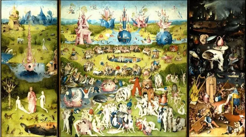Hieronymus Bosch Gyonyorok kertje Hieronymus Bosch festészetét és világlátását a zsenikéhez hasonlóan csak egy hajszál választja el az észvesztőtől és a tébolytól