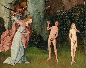 Hieronymus Bosch részlet: Kiűzetés