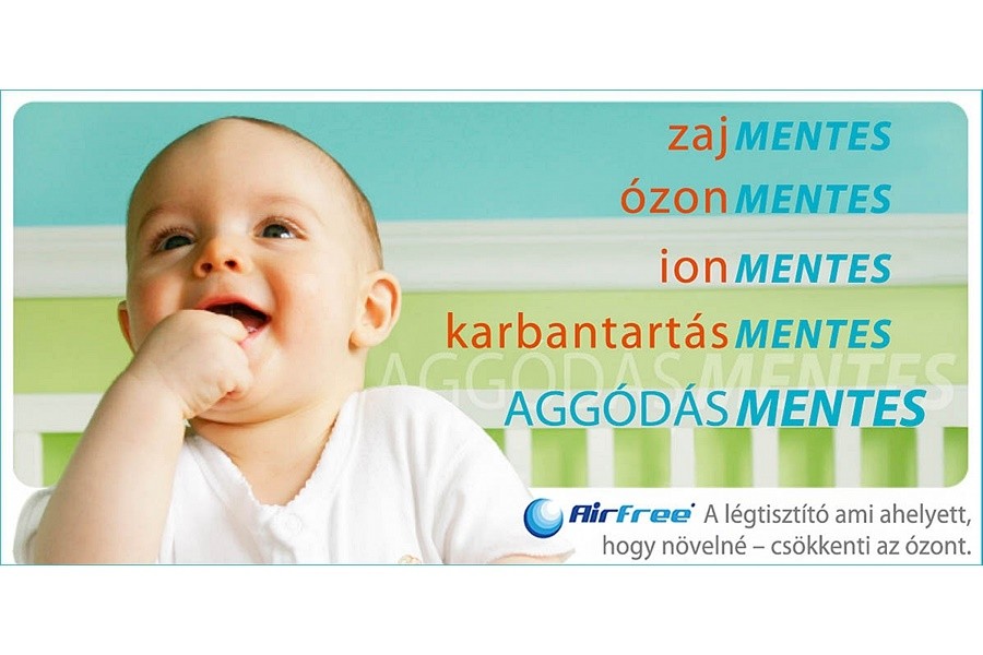 AirFree® légtisztító 2 AirFree levegotisztito Az AirFree® légtisztító minden karbantartási elvárástól, kötelezően előírt betét- és szűrőcserétől mentes. Hangtalan és 99.99%-ban csíramentes levegőjű.