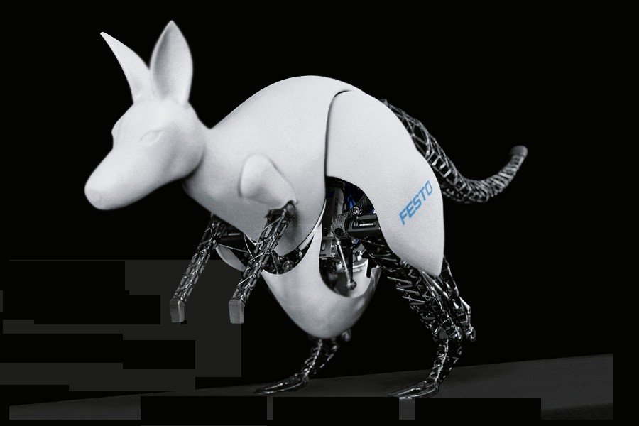 FESTO Bionikai Kutatóintézet 3 Festo kangaroo A FESTO Bionikai Kutatóintézet Németországban arra specializálódott, hogy közelről szemlélve ismerje meg a természetben létező bizonyos mozgásformák tulajdonságait.