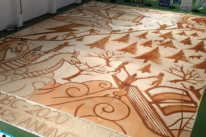 GUINNESS rekord 2020 a legnagyobb kávés festmény