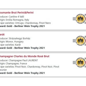 Berliner Wein Trophy 2021 magyar nyertes1 Berliner Wein Trophy 2021 magyar babérokkal zajlott le az áprilisban megrendezett német borversenyen. A rendezők nem fukarkodnak a díjakkal