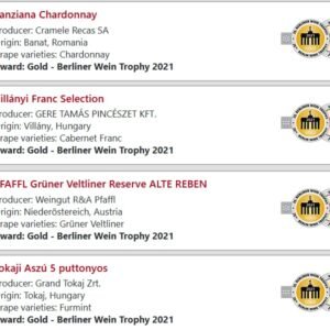 Berliner Wein Trophy 2021 magyar nyertes3 Berliner Wein Trophy 2021 magyar babérokkal zajlott le az áprilisban megrendezett német borversenyen. A rendezők nem fukarkodnak a díjakkal