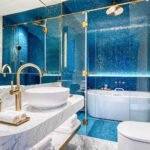 Loft Room Duna Latvanyaval Furdoszobaja Matild Palota Luxury Collection Hotel Budapest Lerántjuk a leplet képekben a Matild Palota MKV DESIGN által tervezett impozáns tereiről!