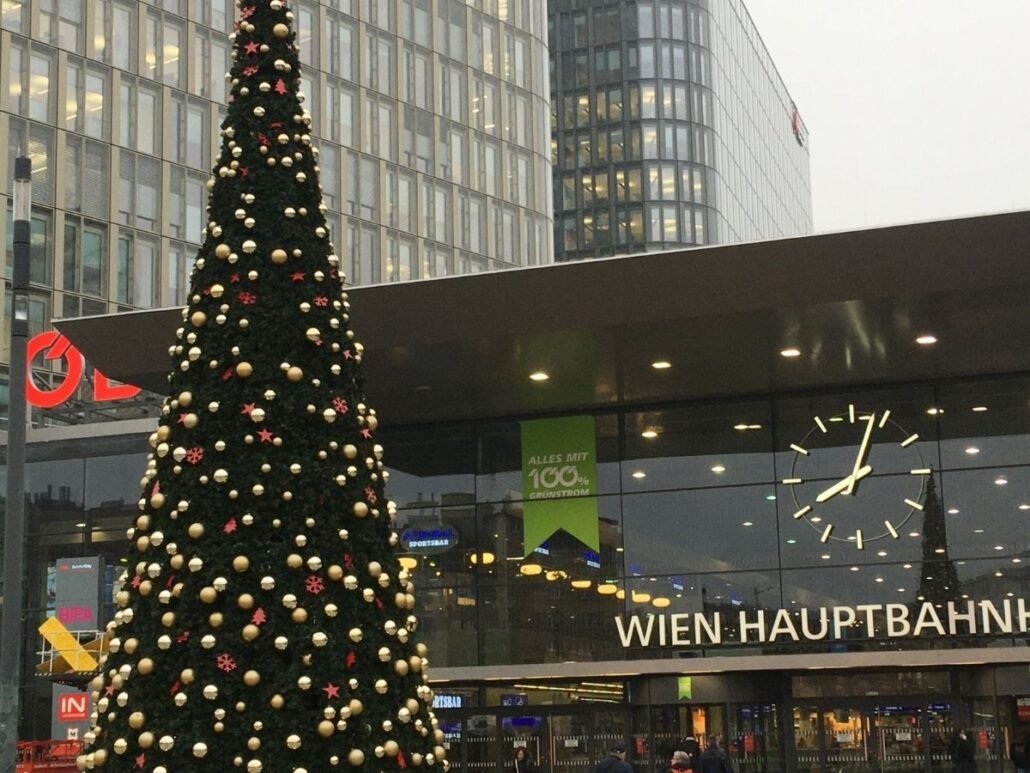 Bécs, Főpályaudvar (Hauptbahnhof) 2021.11.12 reggel