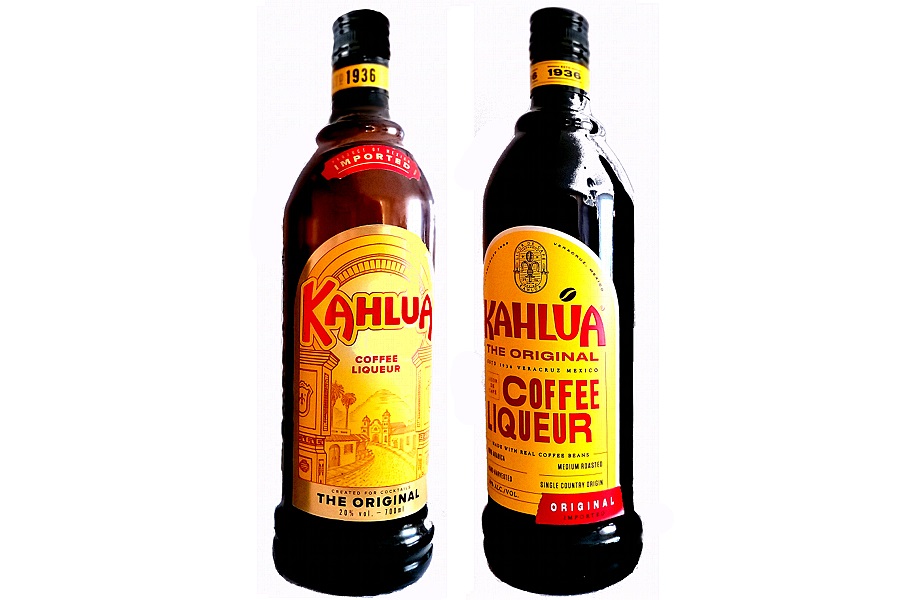 KAHLUA regi uj cimke KAHLÚA kávélikőr lenyomozott kávébabból készül, de csak az utóbbi időben. Mivel az első palackot 86 éve töltötték.